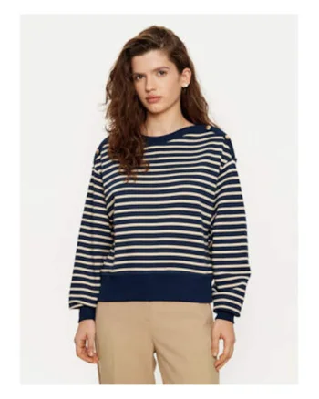 Bluza in dungi cu nasturi decorativi