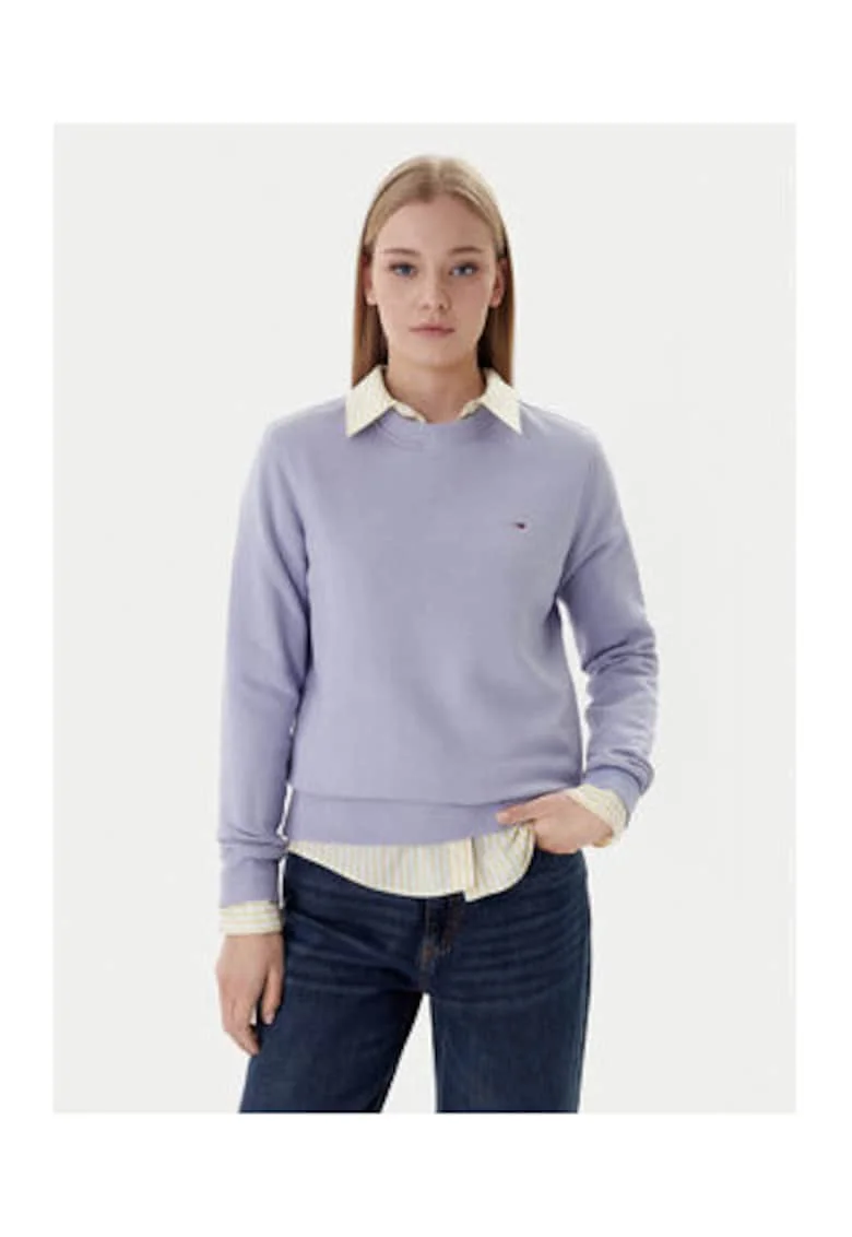 Bluza sport regular fit cu logo discret