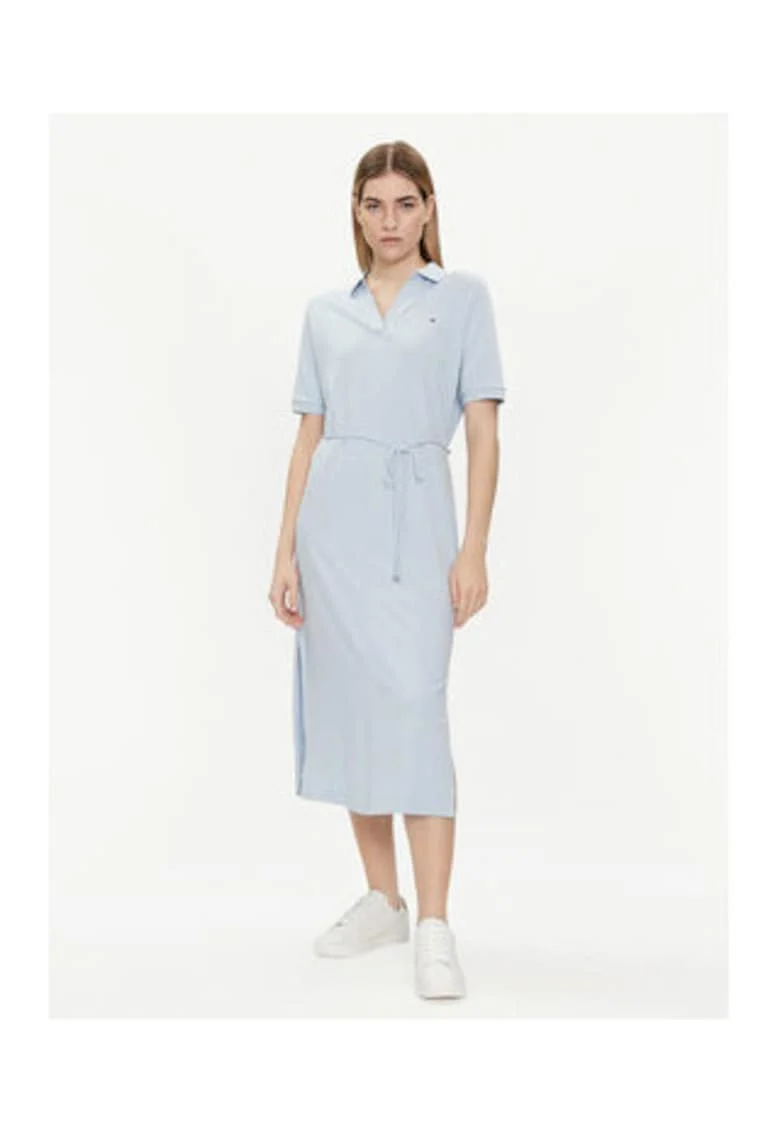Rochie polo cu cordon in talie