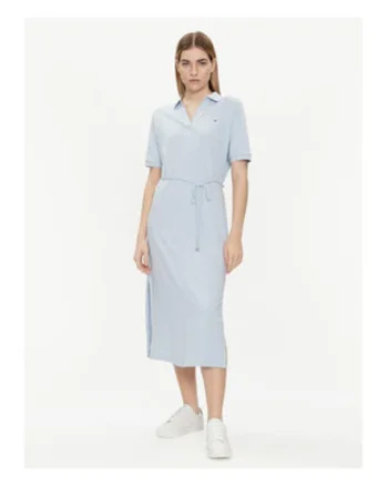 Rochie polo cu cordon in talie