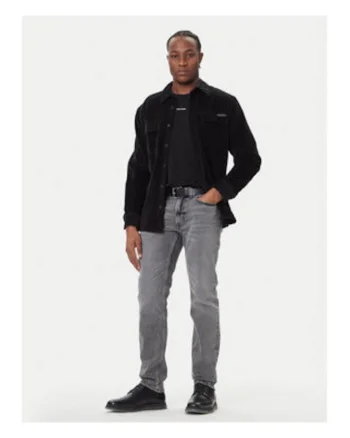 Blugi slim fit cu talie medie si buzunare multiple
