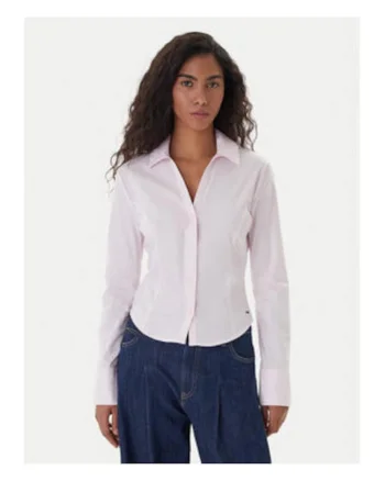 Camasa slim fit din amestec de bumbac
