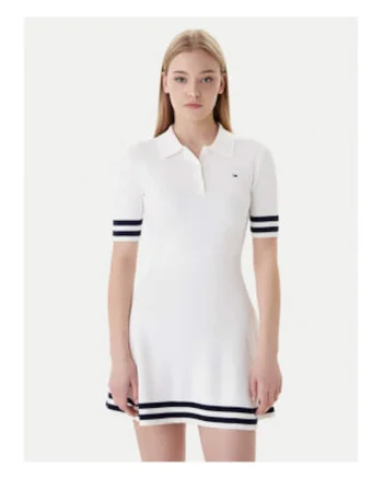 Rochie polo slim fit tricotata