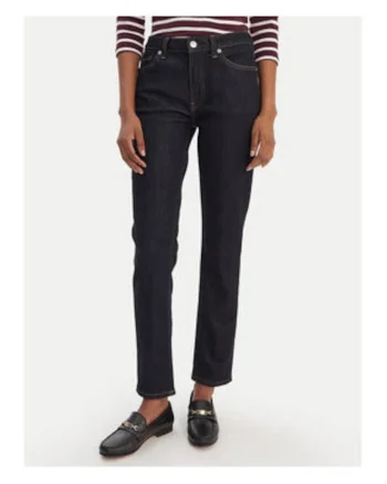 Blugi slim fit cu talie medie