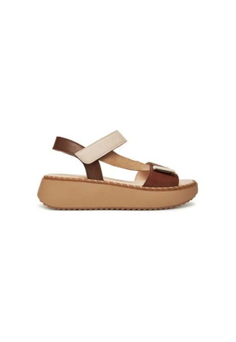 Sandale dama, 64.593.24,  Piele naturala, Maro