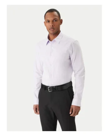Camasa din bumbac cu maneci lungi si model uni