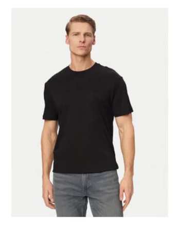 Tricou din bumbac cu model uni