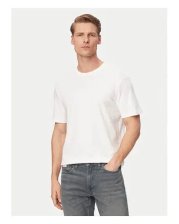Tricou din bumbac cu logo discret pe piept