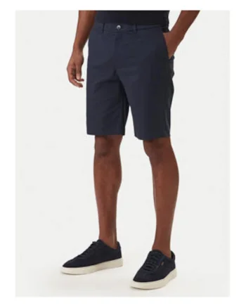 Pantaloni scurti din amestec de bumbac cu croiala dreapta