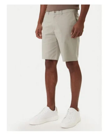 Pantaloni scurti chino skinny din amestec de bumbac