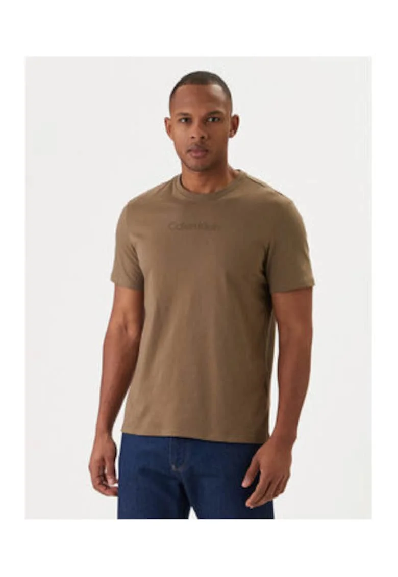 Tricou din bumbac cu logo discret