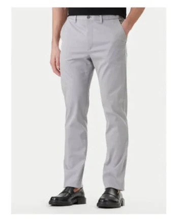 Pantaloni chino din bumbac cu talie medie
