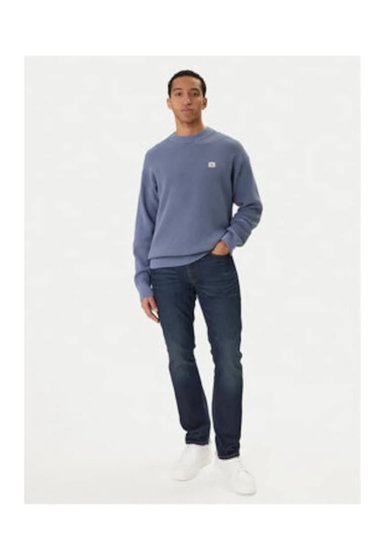Pulover regular fit cu aspect texturat