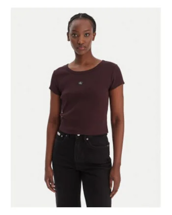 Tricou slim fit cu logo aplicat