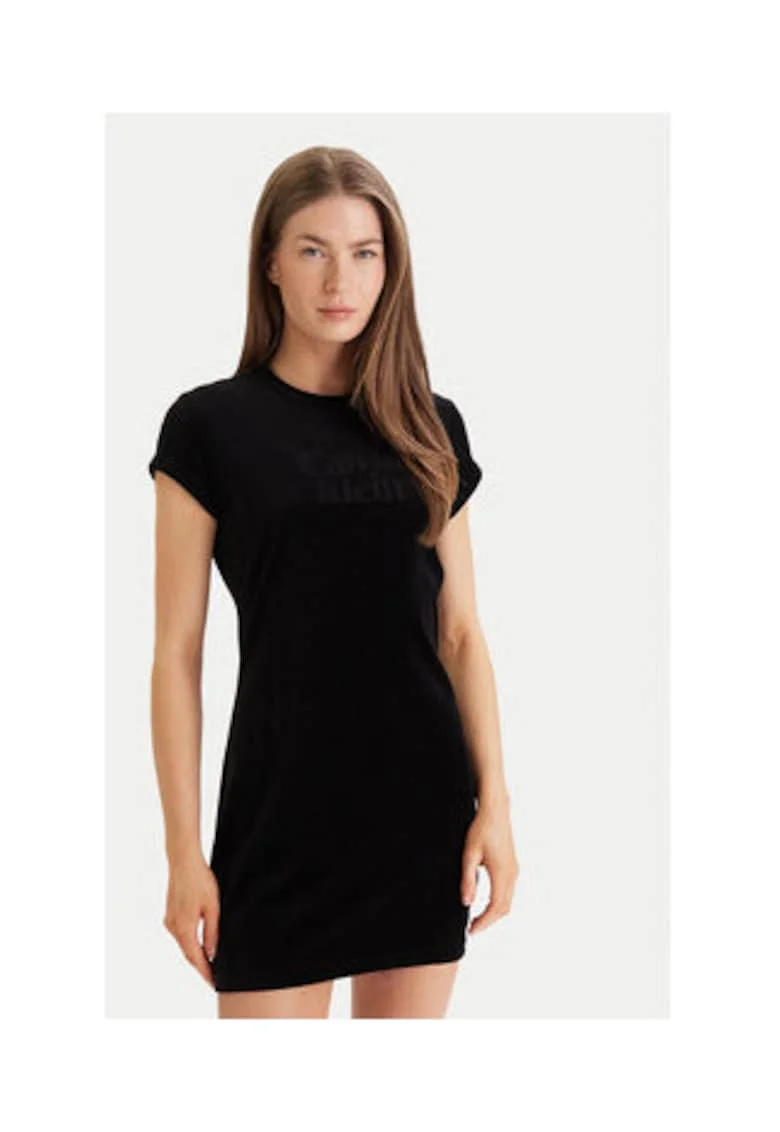 Rochie Slim cu logo pe piept