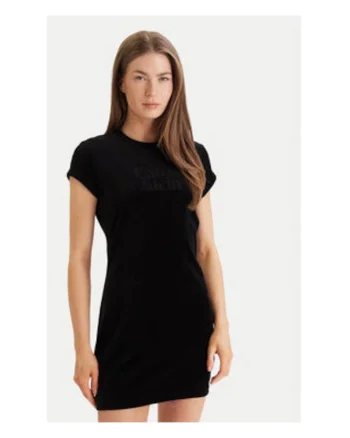 Rochie Slim cu logo pe piept