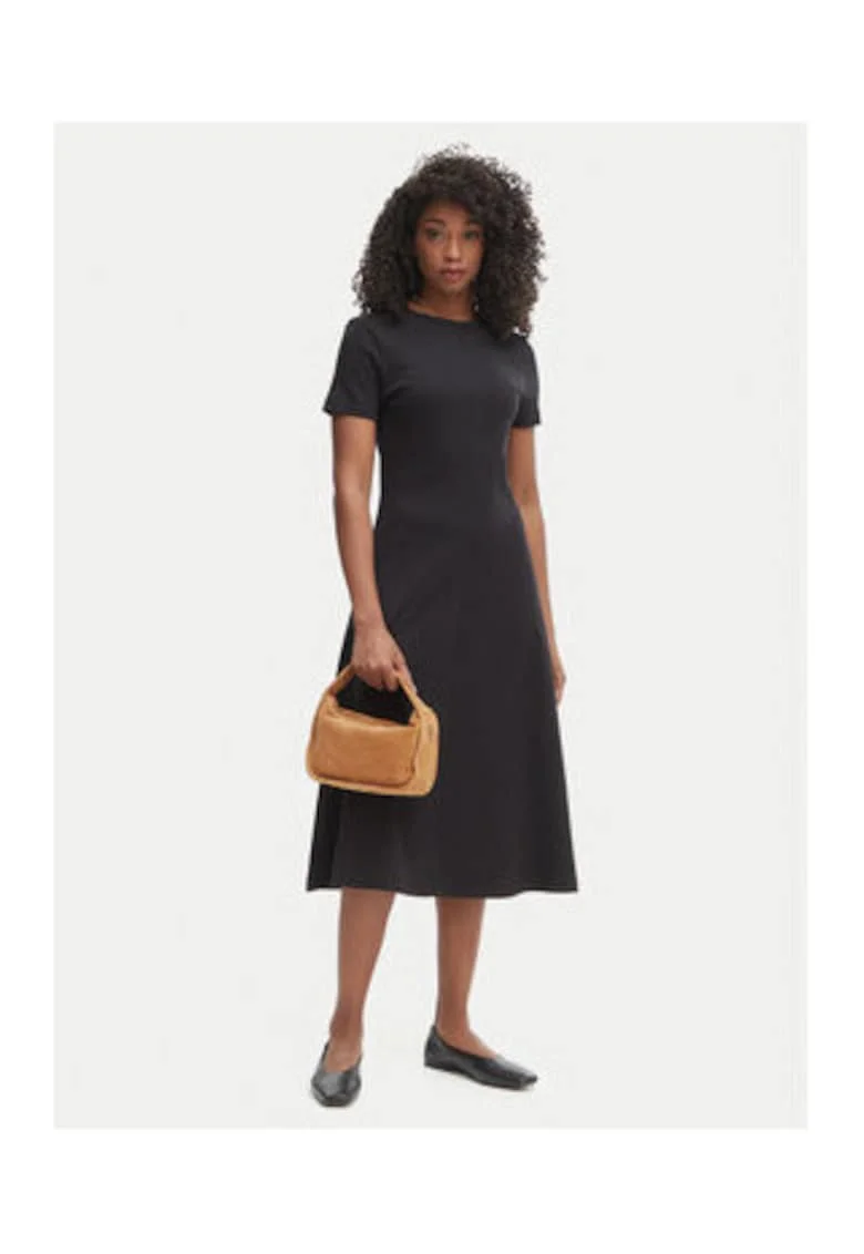 Rochie de bumbac cu maneci scurte