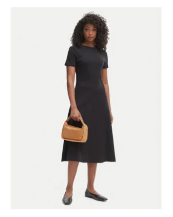 Rochie de bumbac cu maneci scurte