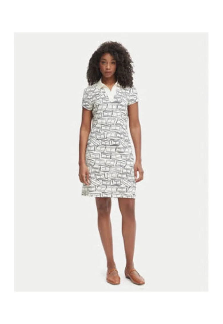 Rochie din bumbac cu maneci scurte
