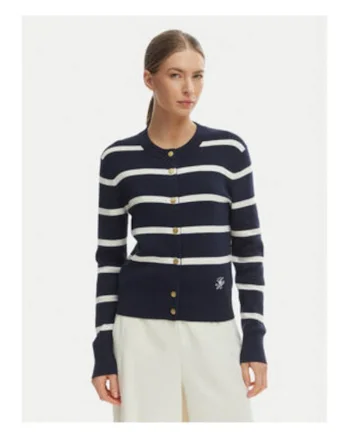 Cardigan de bumbac cu nasturi