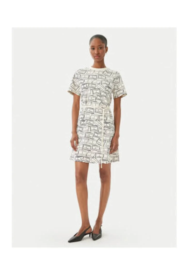 Rochie scurta cu model grafic