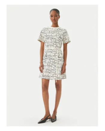 Rochie scurta cu model grafic