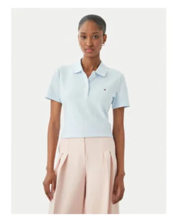 Tricou polo cu imprimeu uni si maneca scurta