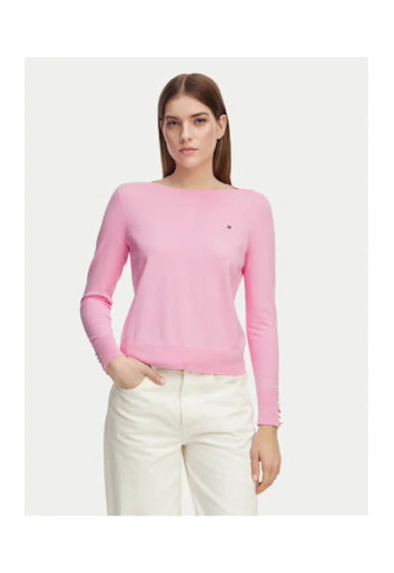 Pulover regular-fit cu imprimeu uni