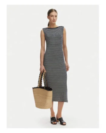 Rochie midi cu dungi