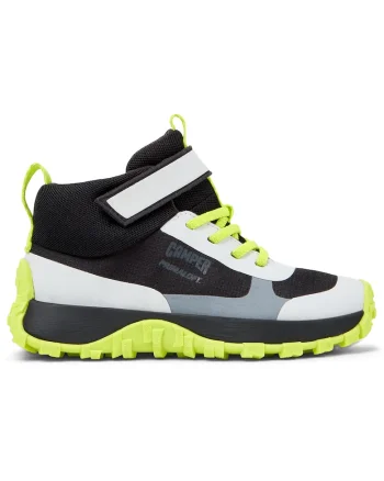 Pantofi sport inalti din material textil Drift Trail, Alb/Negru