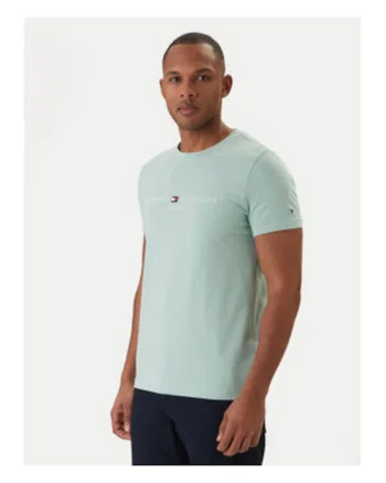Tricou slim fit cu imprimeu logo