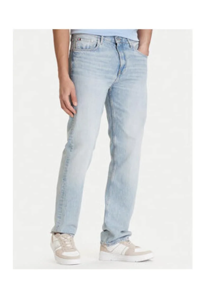 Blugi regular cu buzunare laterale