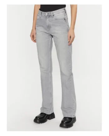 Blugi regular fit cu talie medie