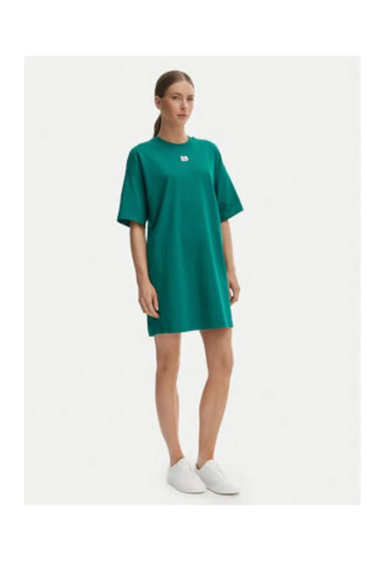Rochie tricou lejera cu model uni