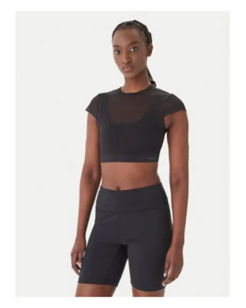 Tricou slim fit din plasa,