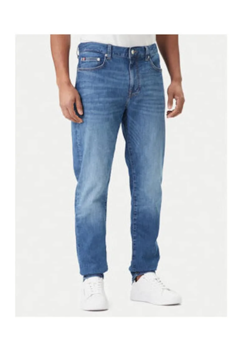 Blugi regular cu talie medie