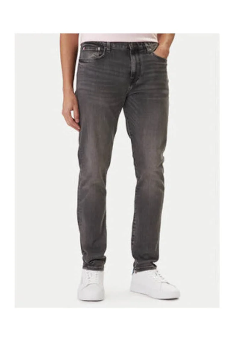 Blugi slim fit cu talie joasa