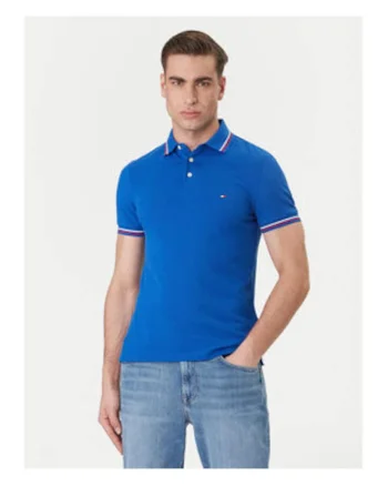 Tricou polo slim fit uni