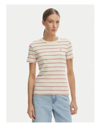 Tricou de bumbac cu decolteu rotund