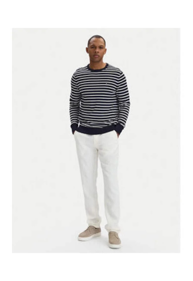 Pantaloni Chino din amestec de in