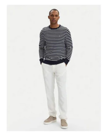 Pantaloni Chino din amestec de in