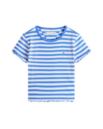Tricou cu dungi si decolteu rotund