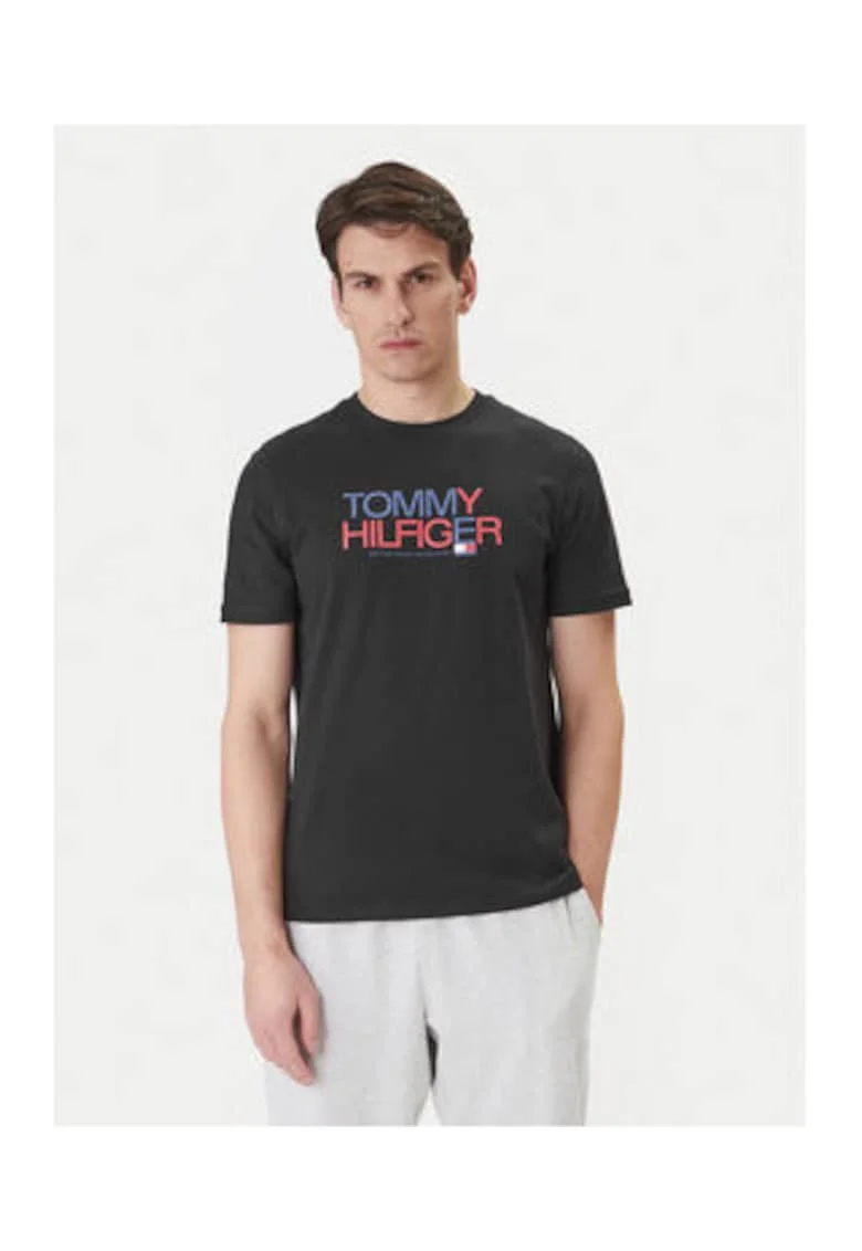 Tricou cu imprimeu logo din bumbac