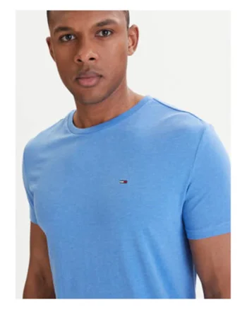 Tricou slim fit cu logo discret