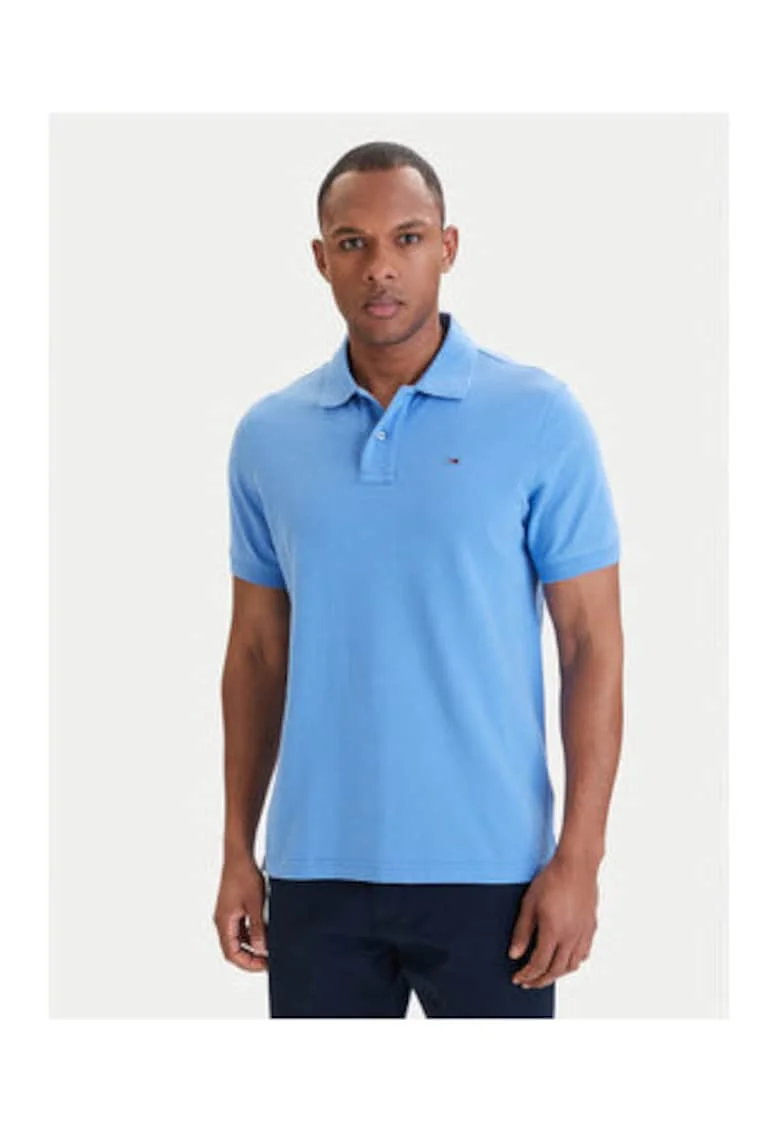 Tricou uni polo din bumbac