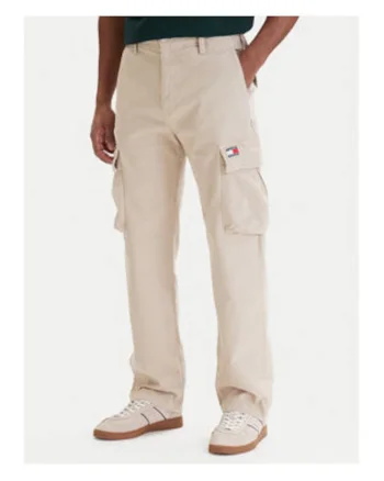 Pantaloni cargo cu talie medie