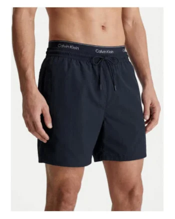 Pantaloni scurti de baie cu snur si talie elastica