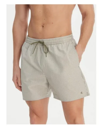Pantaloni scurti de baie cu snur, talie elastica si un buzunar pe partea din spate
