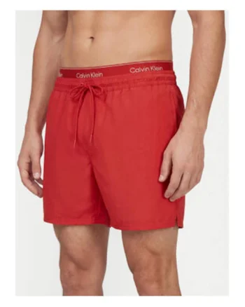 Pantaloni scurti uni de baie cu talie elastica cu snur