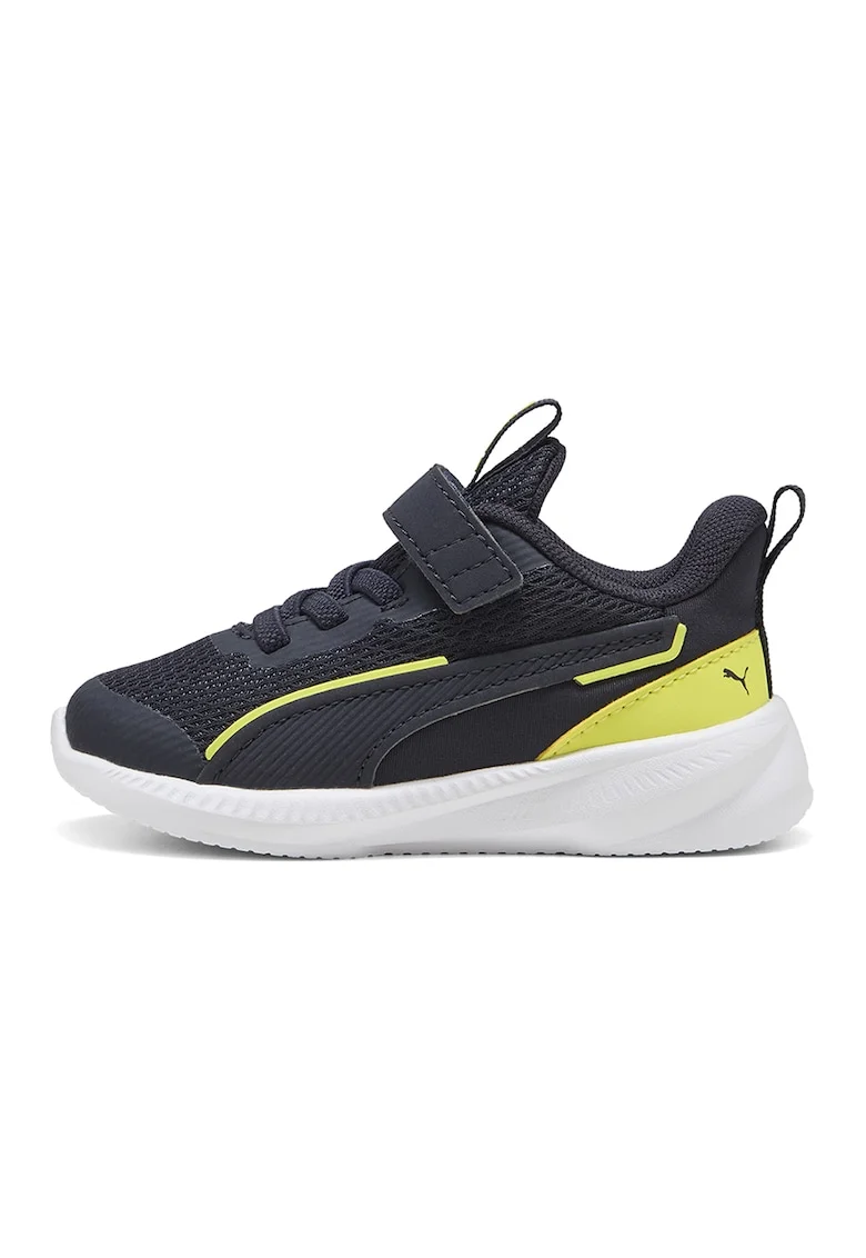Pantofi sport Flyer 3 de plasa cu banda velcro, Albastru ultramarin/Verde lime